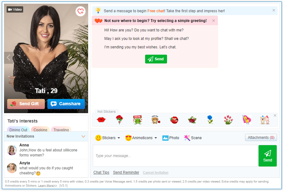 Chat dating russian girl